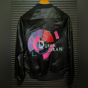 Rare Vintage 1984 Duran Duran Arena Concert Tour Satin Bomber Jacket Small S